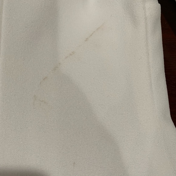 White Calvin Klein Dress with Pearls on sleeves - Picture 5 of 5